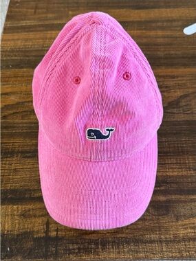Vineyard Vines Hot Pink Corduroy Whale Cap